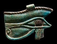 An Egyptian Faience Wadjet Eye Amulet