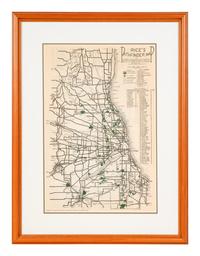 A group of 4 maps of Chicago, comprising: