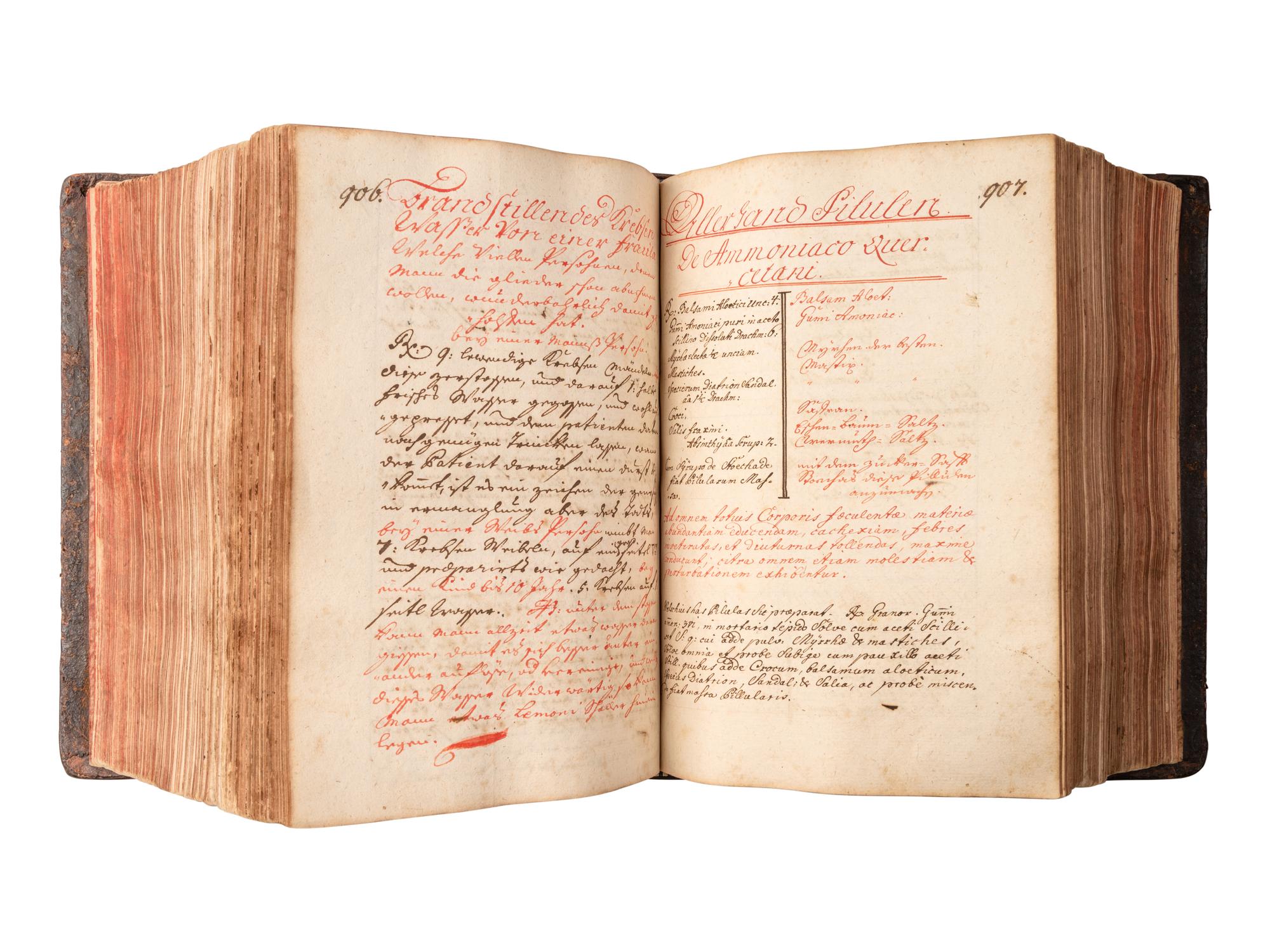 [MANUSCRIPTS - MEDICINE]. MOHR. A large compendium of medical and surgical treatments and cures for “different infirmities of human life,” kept by a practicing physician. [Vienna?, ca 1799-1818].