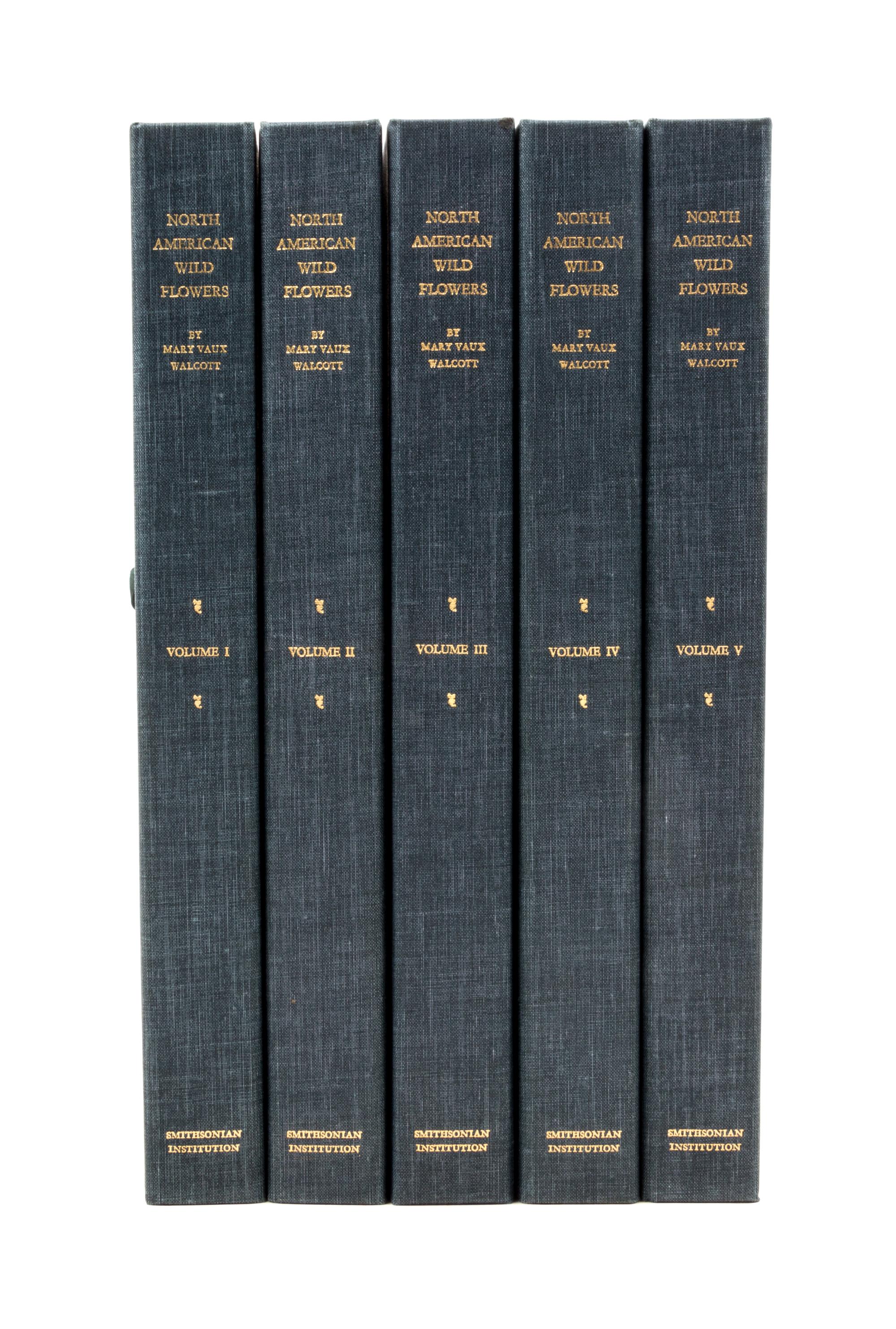 WALCOTT, MARY VAUX. North American Wild Flowers. Washington, 1925. 5 vols.