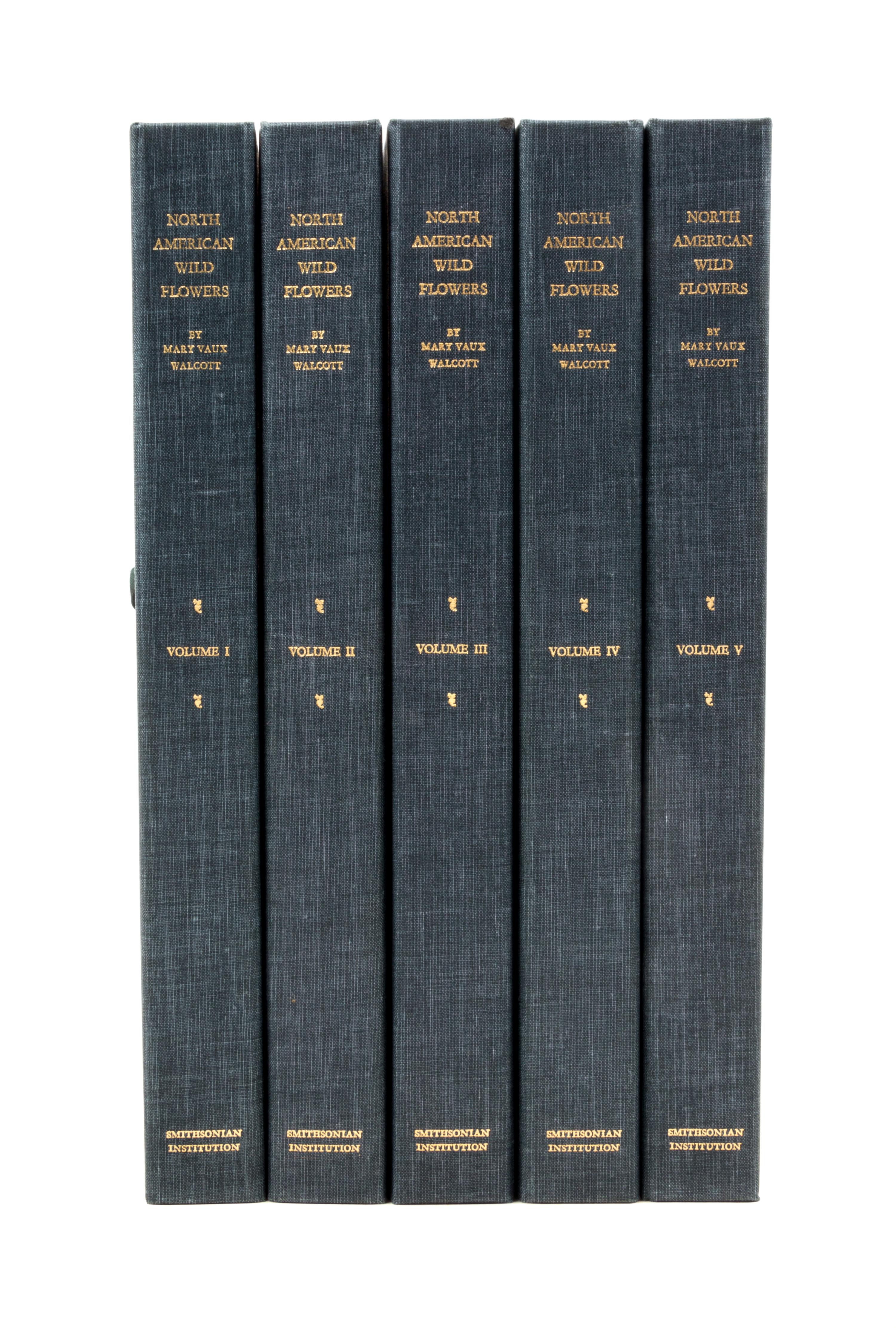 WALCOTT, MARY VAUX. North American Wild Flowers. Washington, 1925. 5 vols.