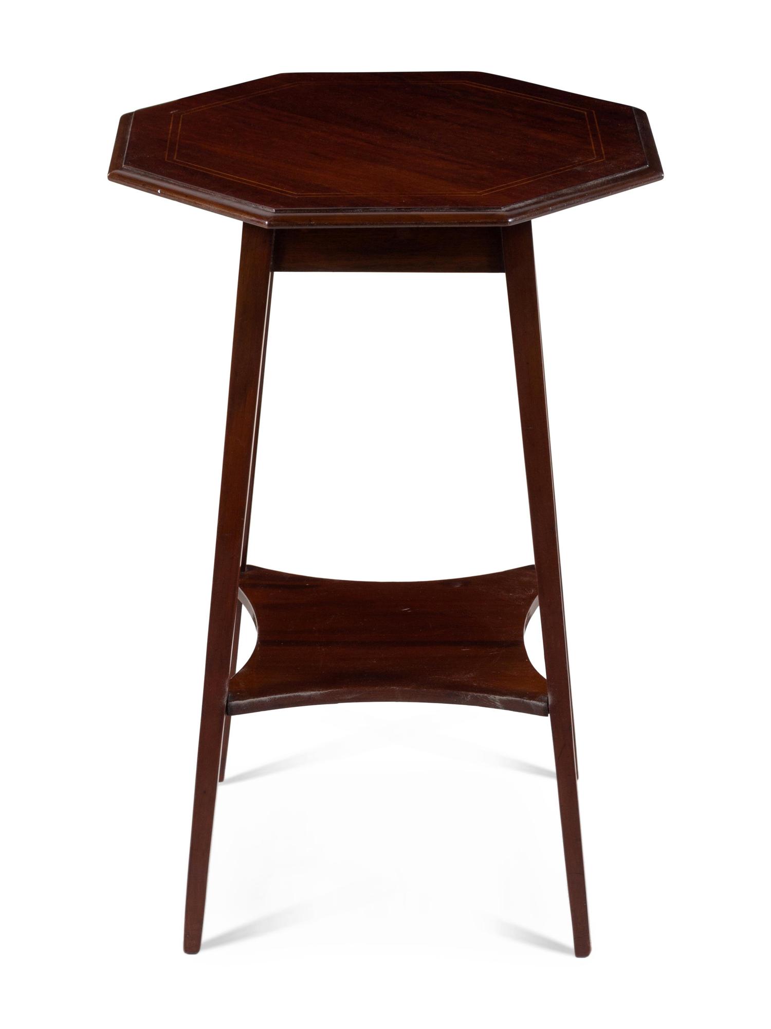 An Edwardian Mahogany End Table