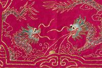 Four Chinese Embroidered Silk Panels