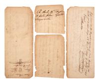 [SLAVERY & ABOLITION]. Manuscript bill of sale for enslaved woman "China" and enslaved child "Crawford." Wake County, NC, ca 1820s.