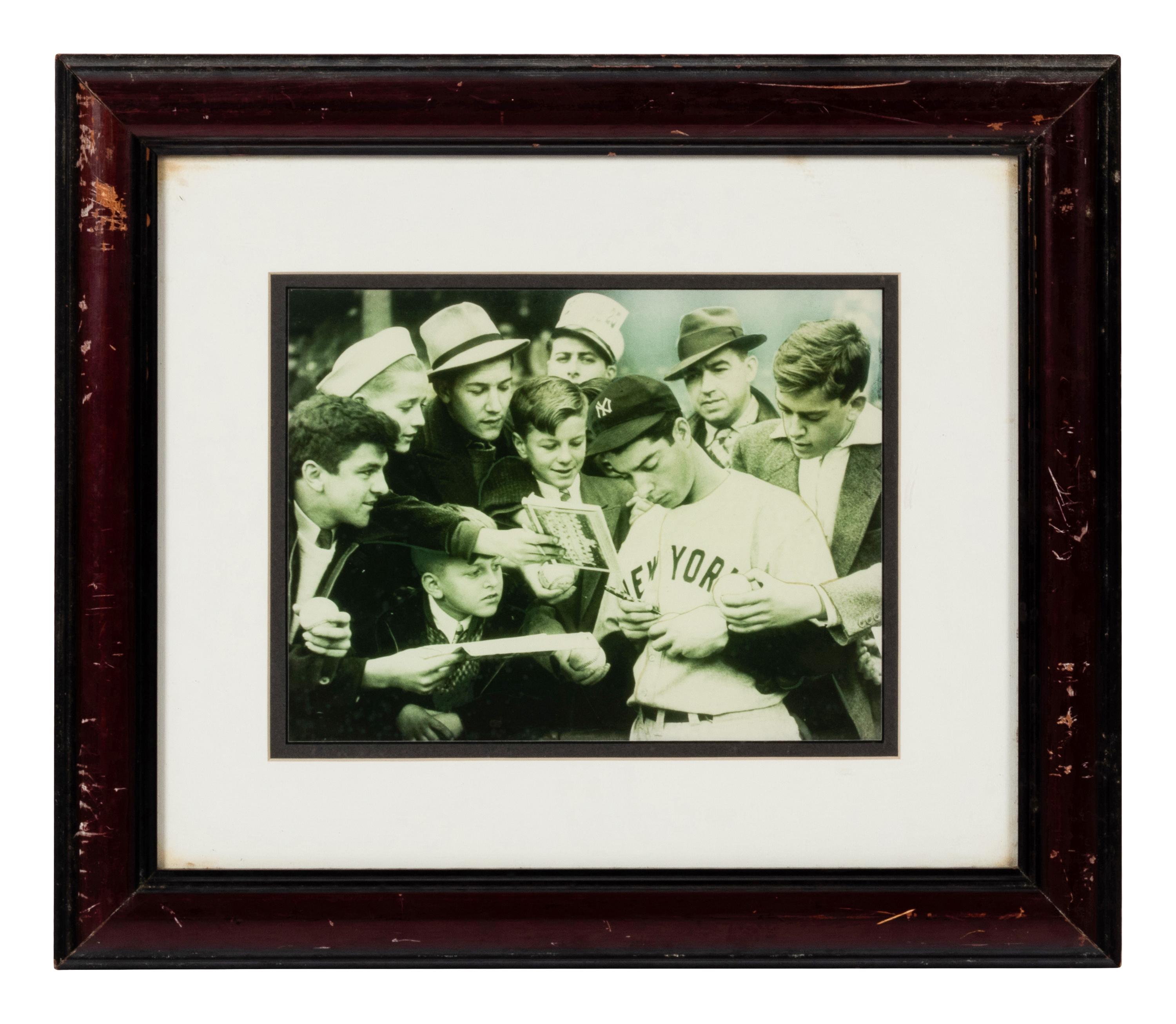 A Group of 11 Photographs of New York Yankees Players Formerly Displayed at Mike Ditka’s Restaurant