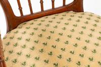 An Italian Neoclassical Walnut Armchair with Needlepoint Upholstery