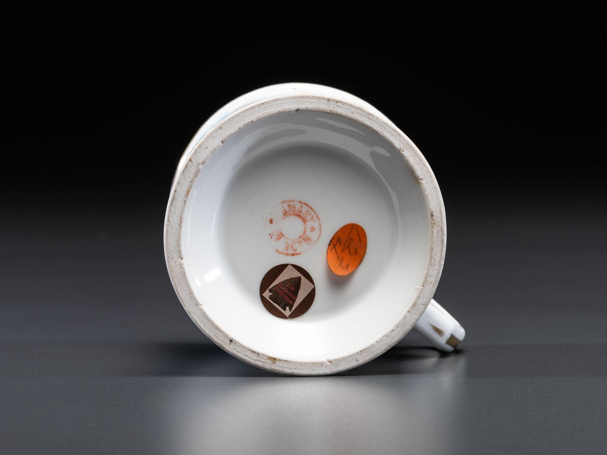 A Civil War Confederate Veteran's Porcelain Shaving Mug