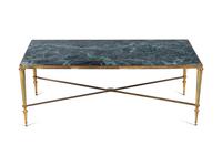 A Brass and Marble Low Table in the Style of Maison Jansen