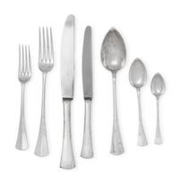 A Hungarian Silver Flatware Service