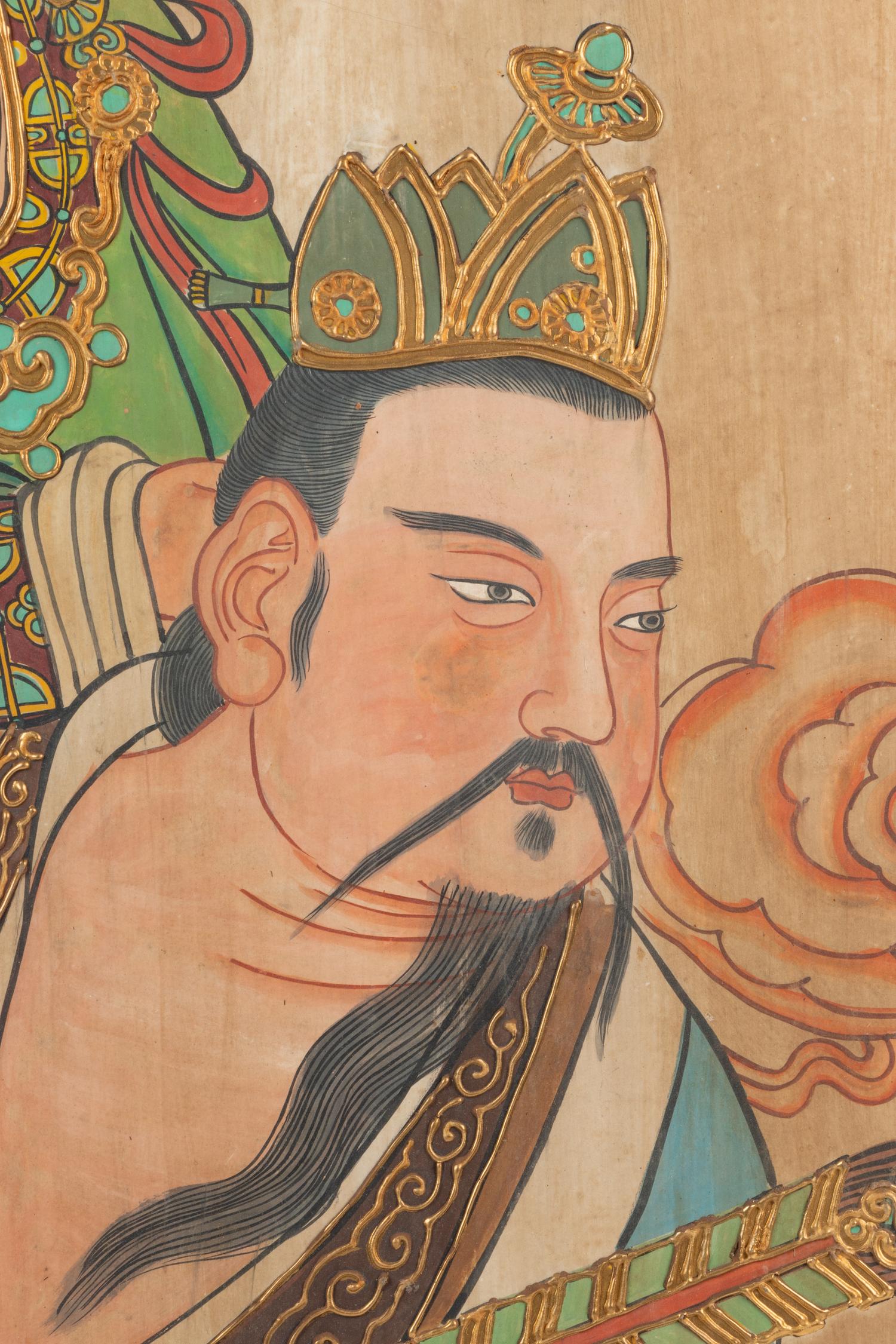 Two Chinese Ink and Color Paintings