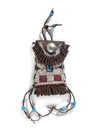 Sioux Beaded Hide Strike-a-Light Bag