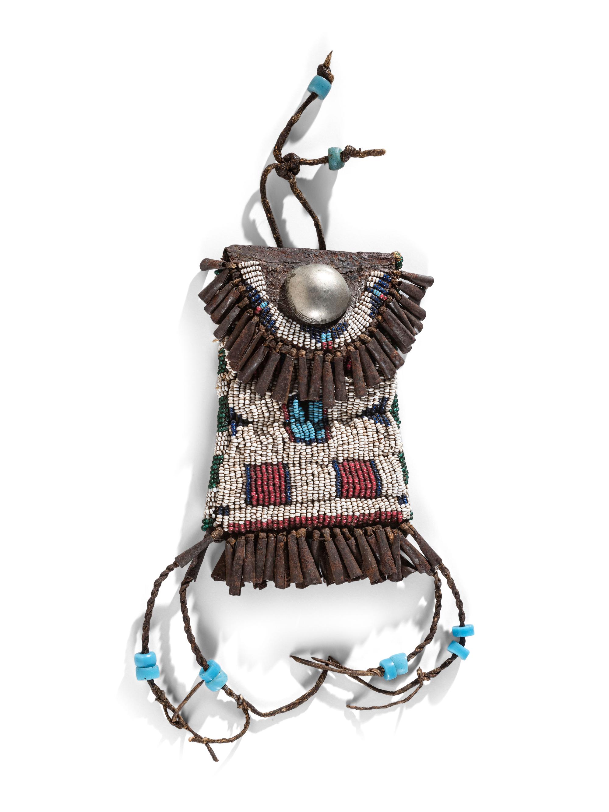 Sioux Beaded Hide Strike-a-Light Bag