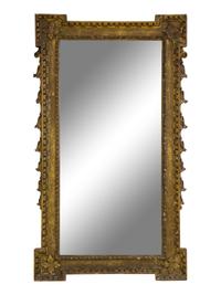 A Large Victorian Giltwood and Gesso Pier Mirror