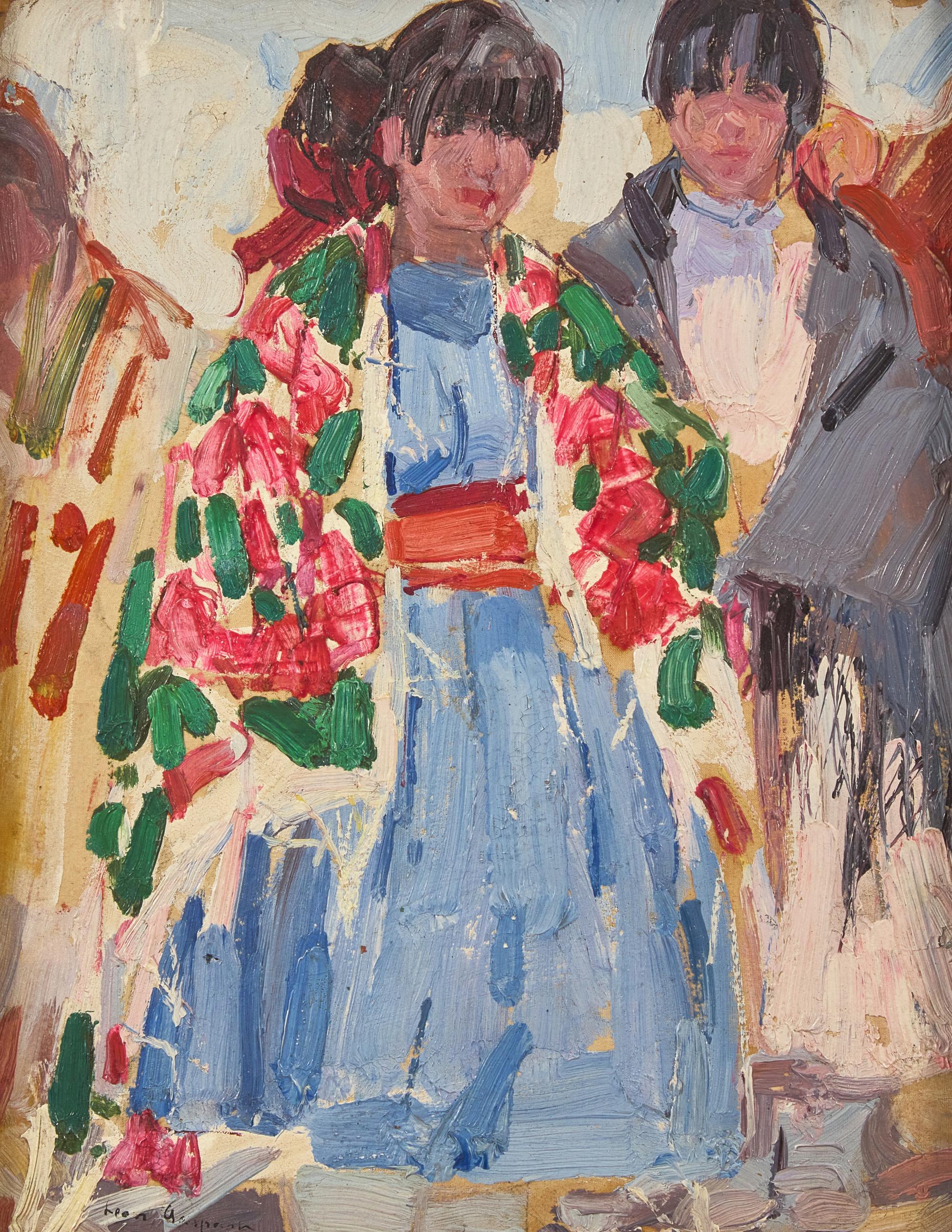 Two Taos Pueblo Women , 1917