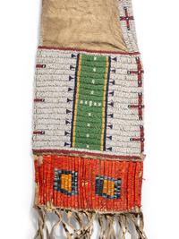 Sioux Beaded Hide Tobacco Bag
