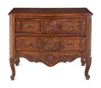 A Provincial Louis XV Walnut Commode