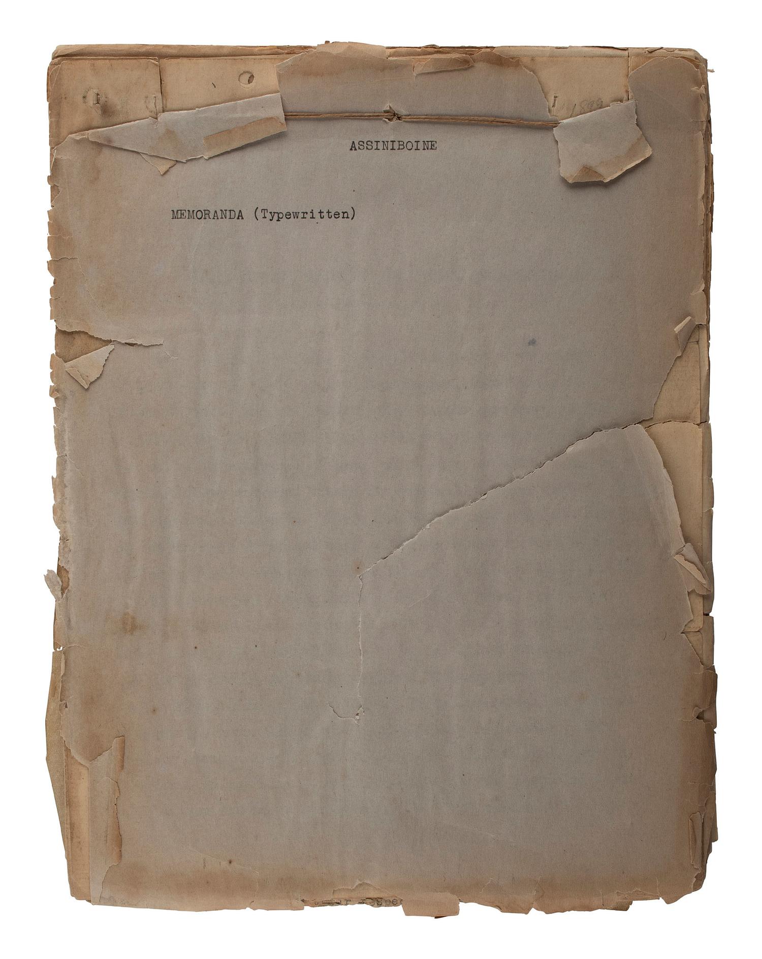 [NATIVE AMERICAN]. Papers associated with the Sioux, Assiniboine, and Ponca Nations, ca early 1900s.