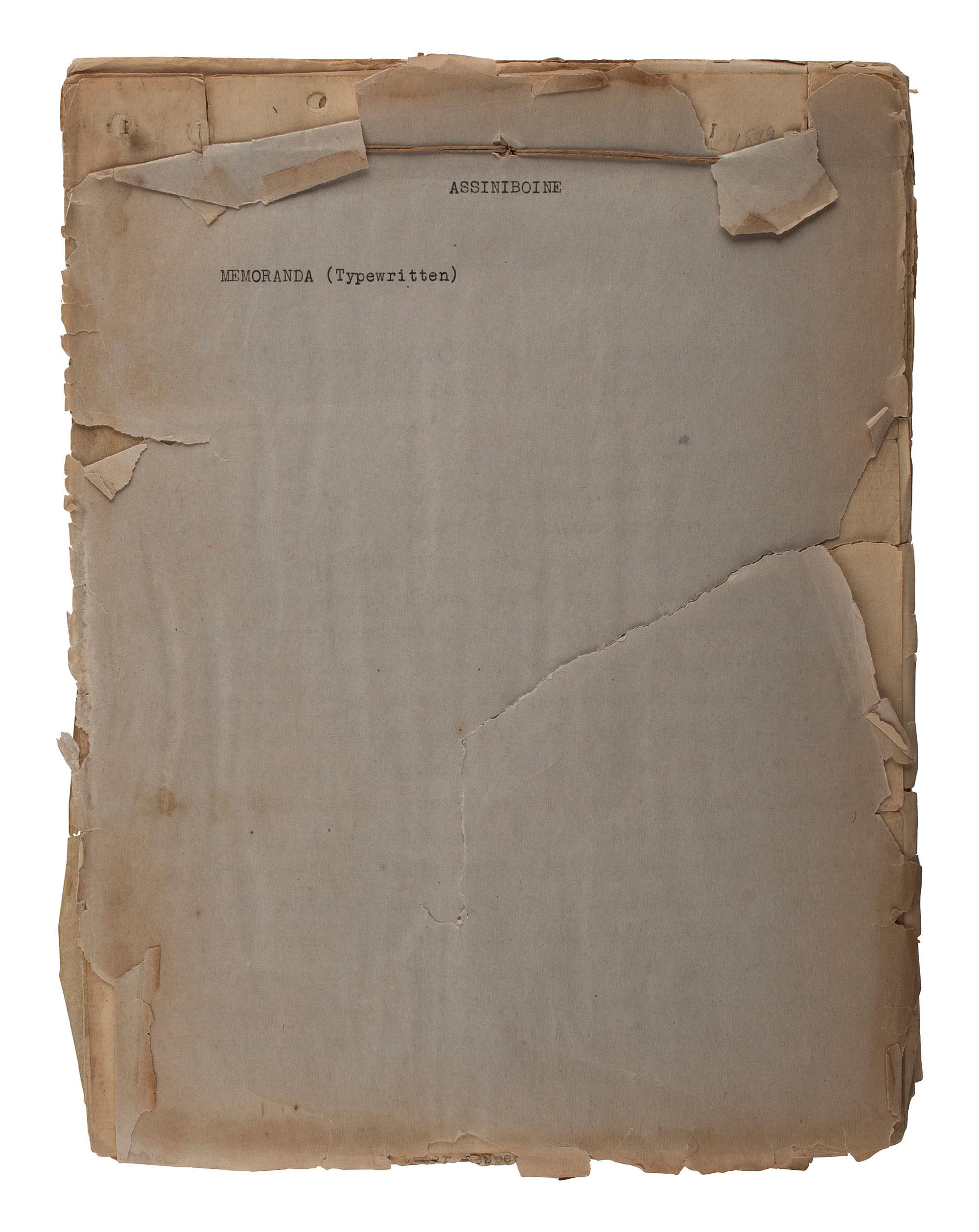 [NATIVE AMERICAN]. Papers associated with the Sioux, Assiniboine, and Ponca Nations, ca early 1900s.