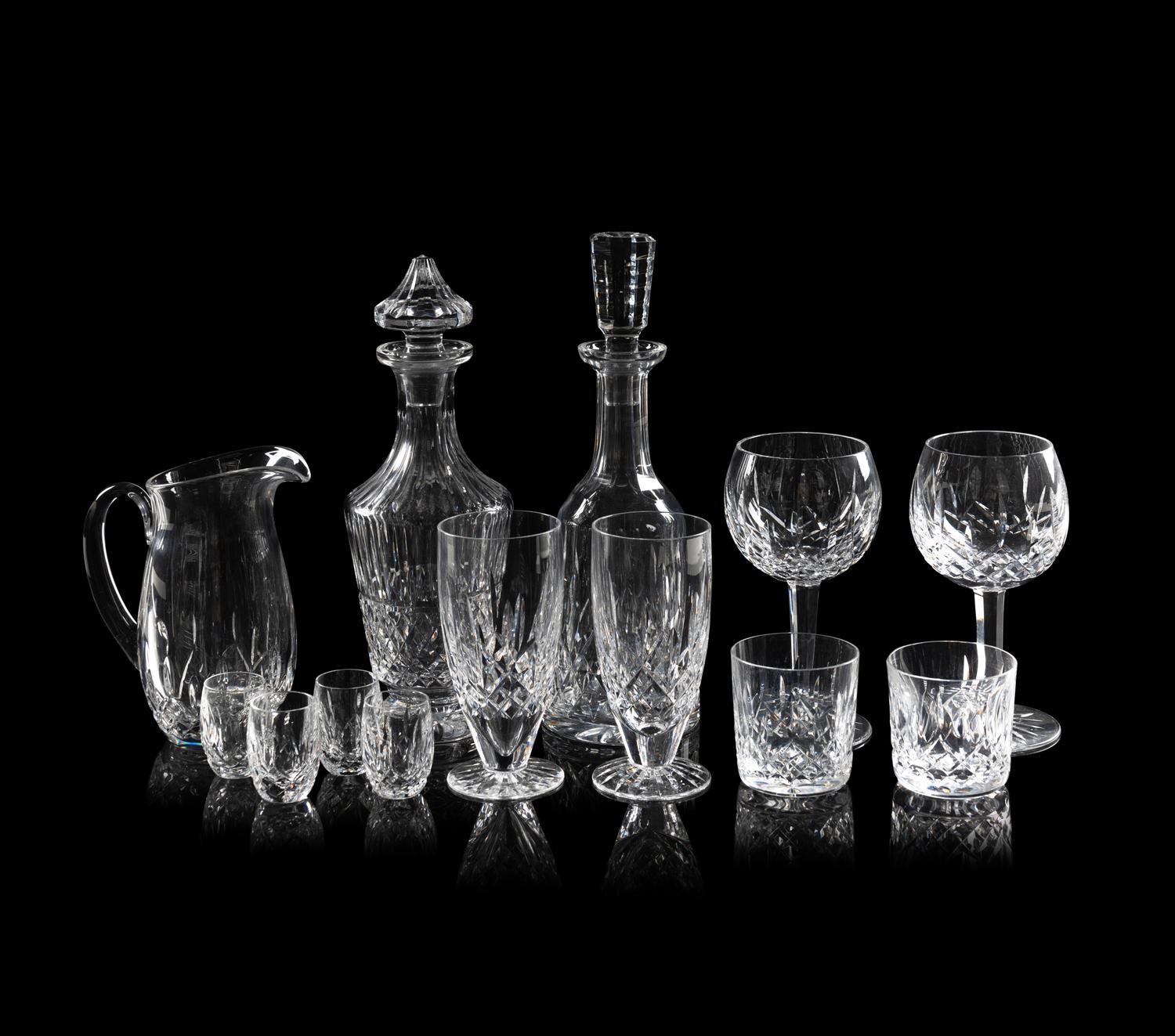 A Waterford Lismore Stemware Service