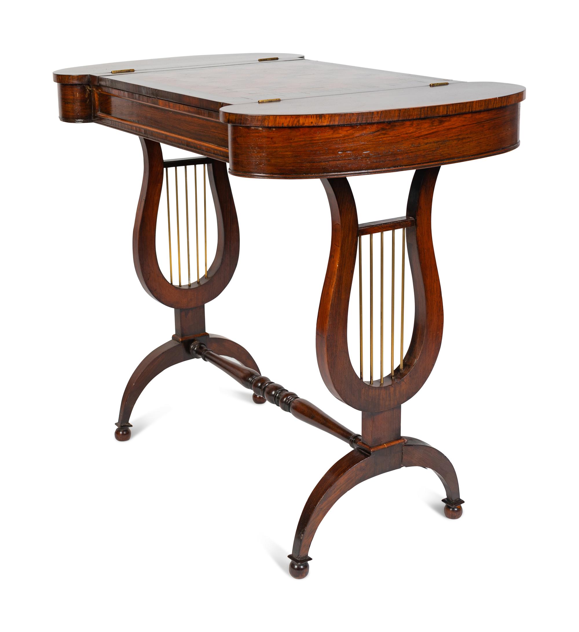 A Classical Style Mahogany Game Table