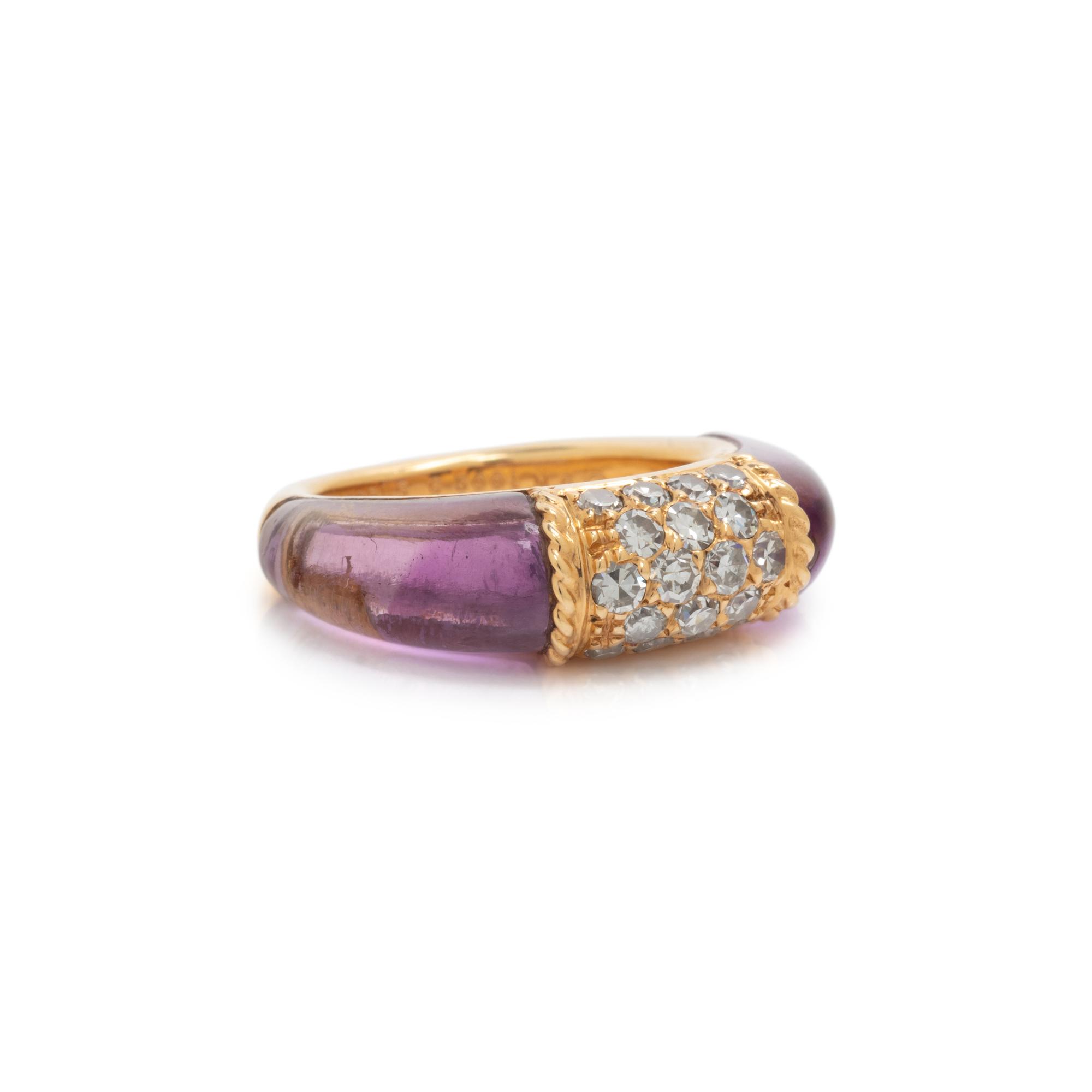 VAN CLEEF & ARPELS, AMETHYST AND DIAMOND 'PHILIPPINE' RING