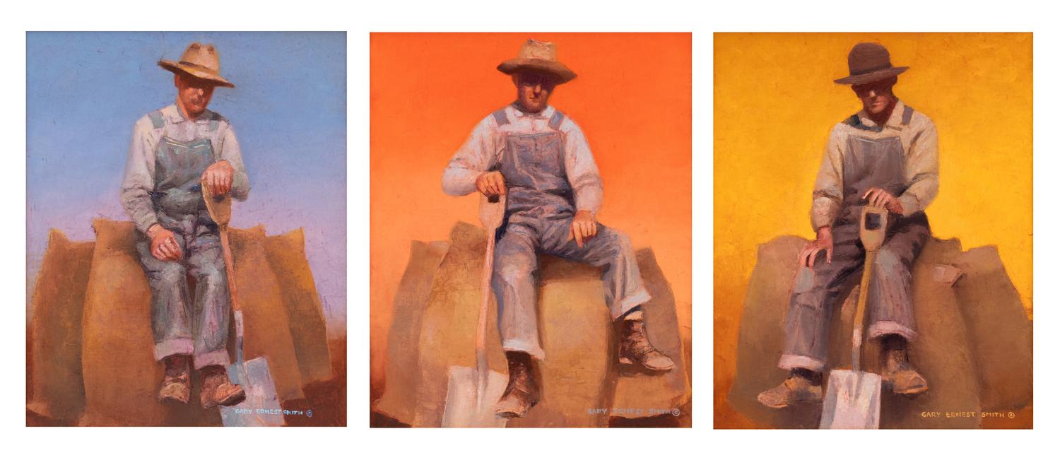 Grain Sackers I, II, III (triptych)