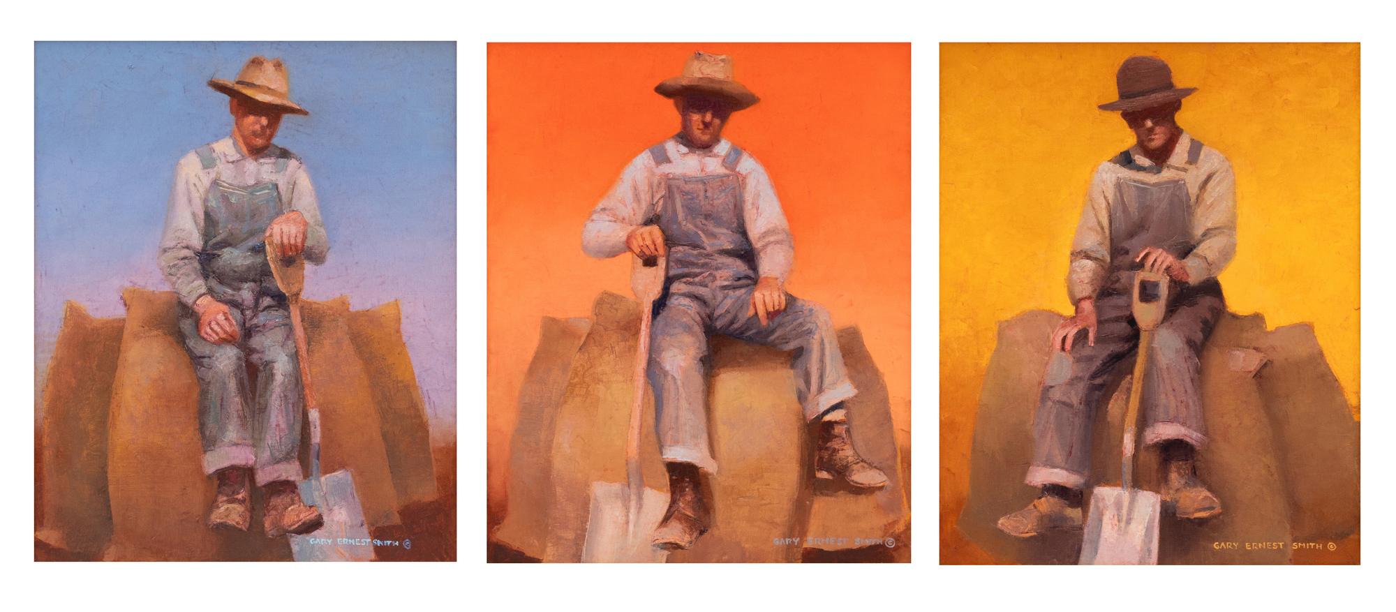 Grain Sackers I, II, III (triptych)