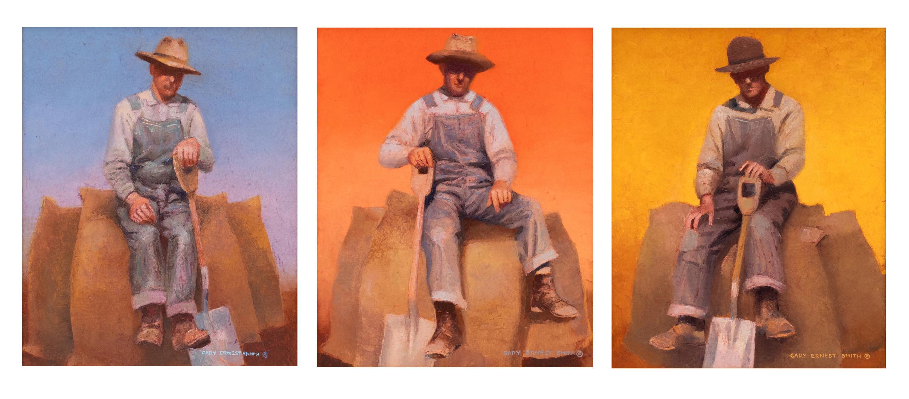 Grain Sackers I, II, III (triptych)