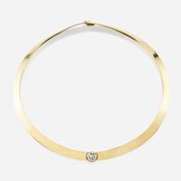 A gold and diamond necklace, Italy