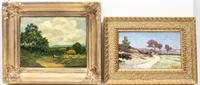 Artist Unknown, (19th century), Pastoral Landscapes (two works)