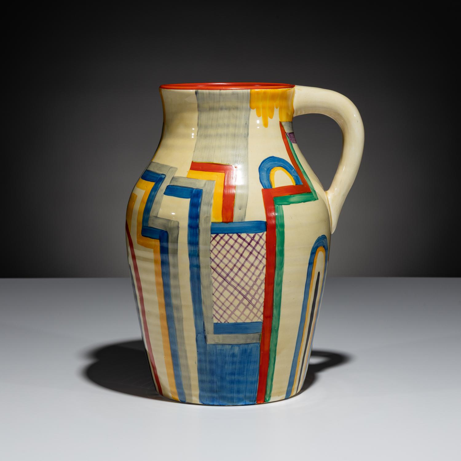 Clarice Cliff (English, 1899–1972) — Tennis Jug