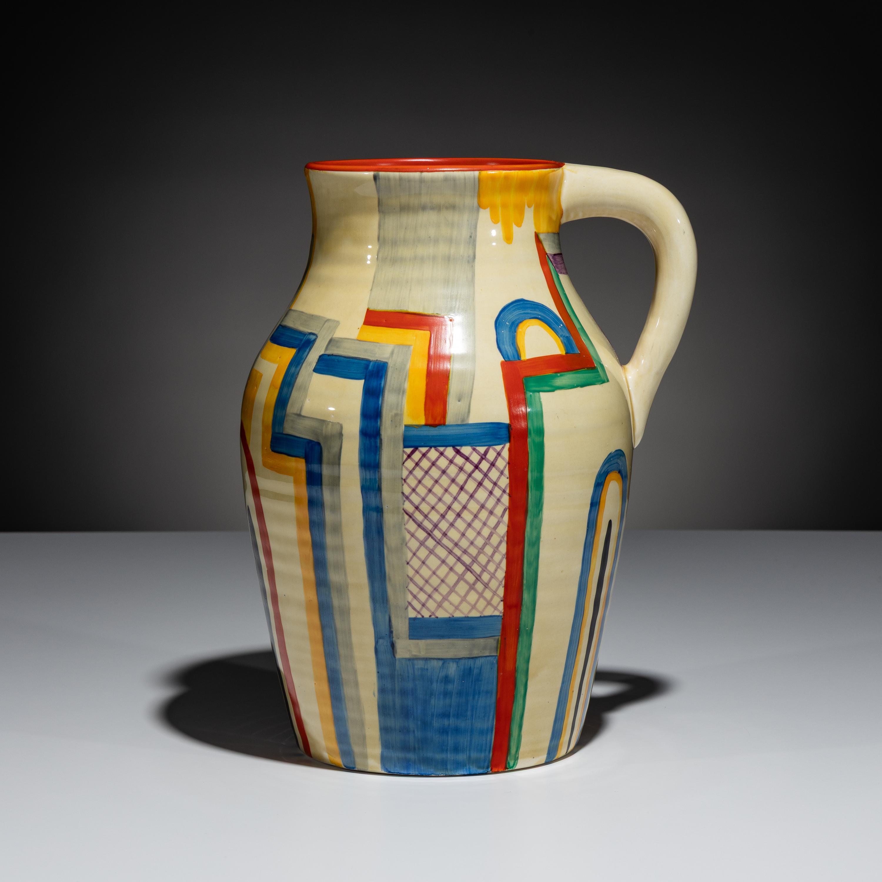 Clarice Cliff (English, 1899–1972) — Tennis Jug