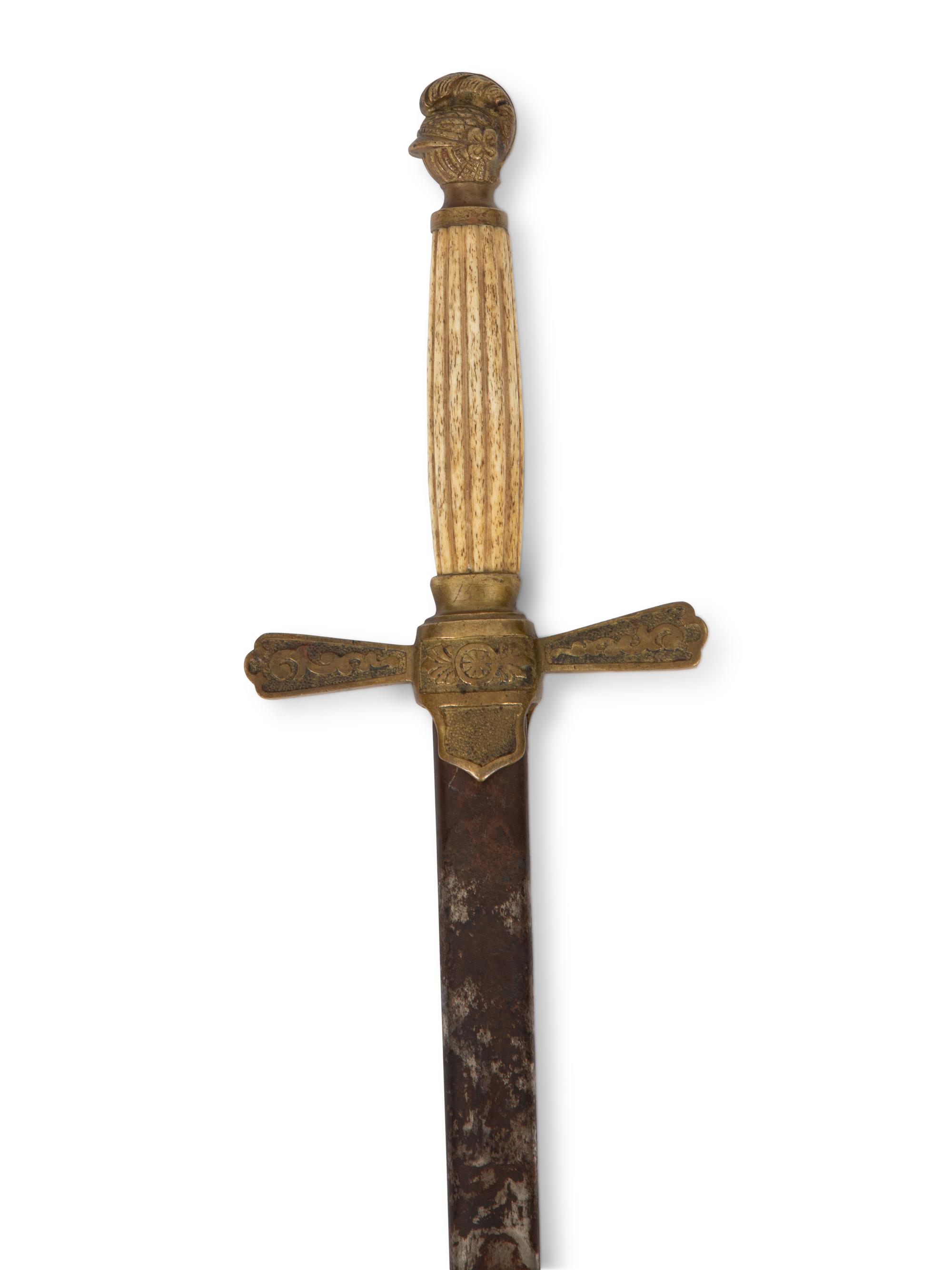 A Continental Bone-Handled Sword and Sheath