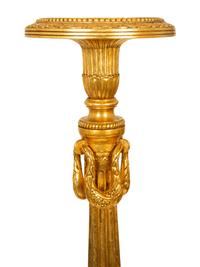 A Pair of Louis XVI Style Giltwood Torcheres — 20TH CENTURY