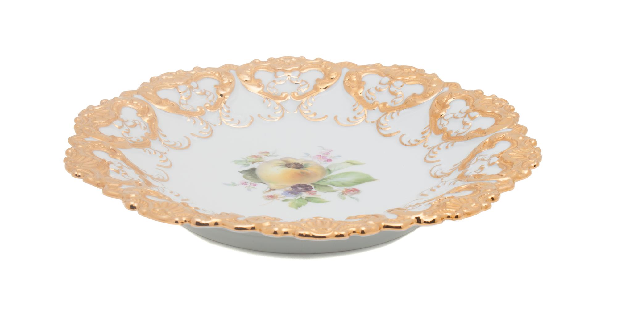 A Meissen Porcelain Dish Diameter 11 inches.