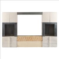 A Paul Evans Cityscape Headboard and Dresser Set
