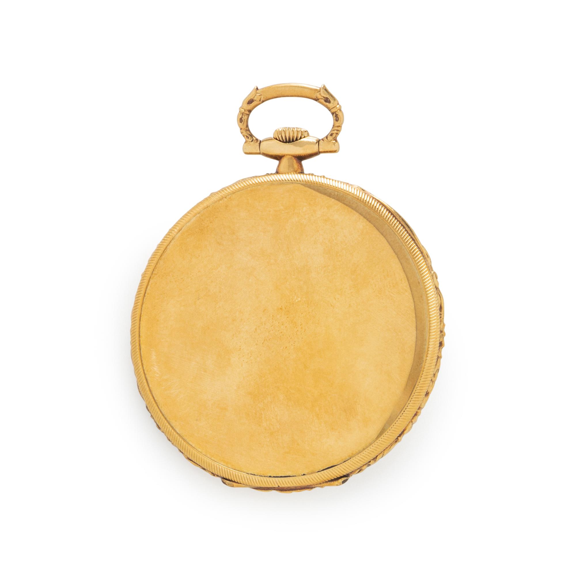ULYSSE NARDIN RETAILED BY TÜRLER, 18K YELLOW GOLD POCKETWATCH