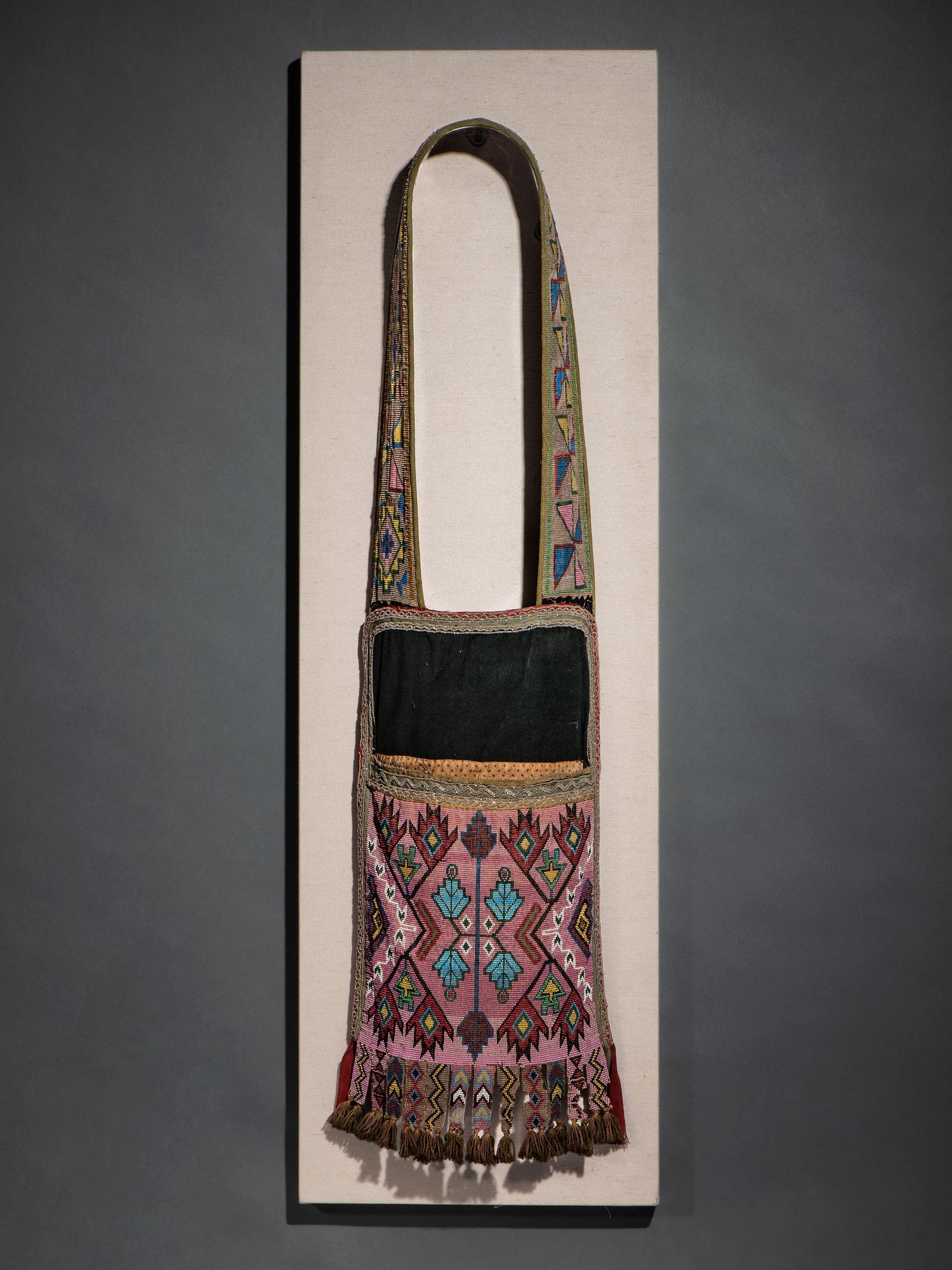 Anishinaabe Loom Beaded Bandolier Bag
