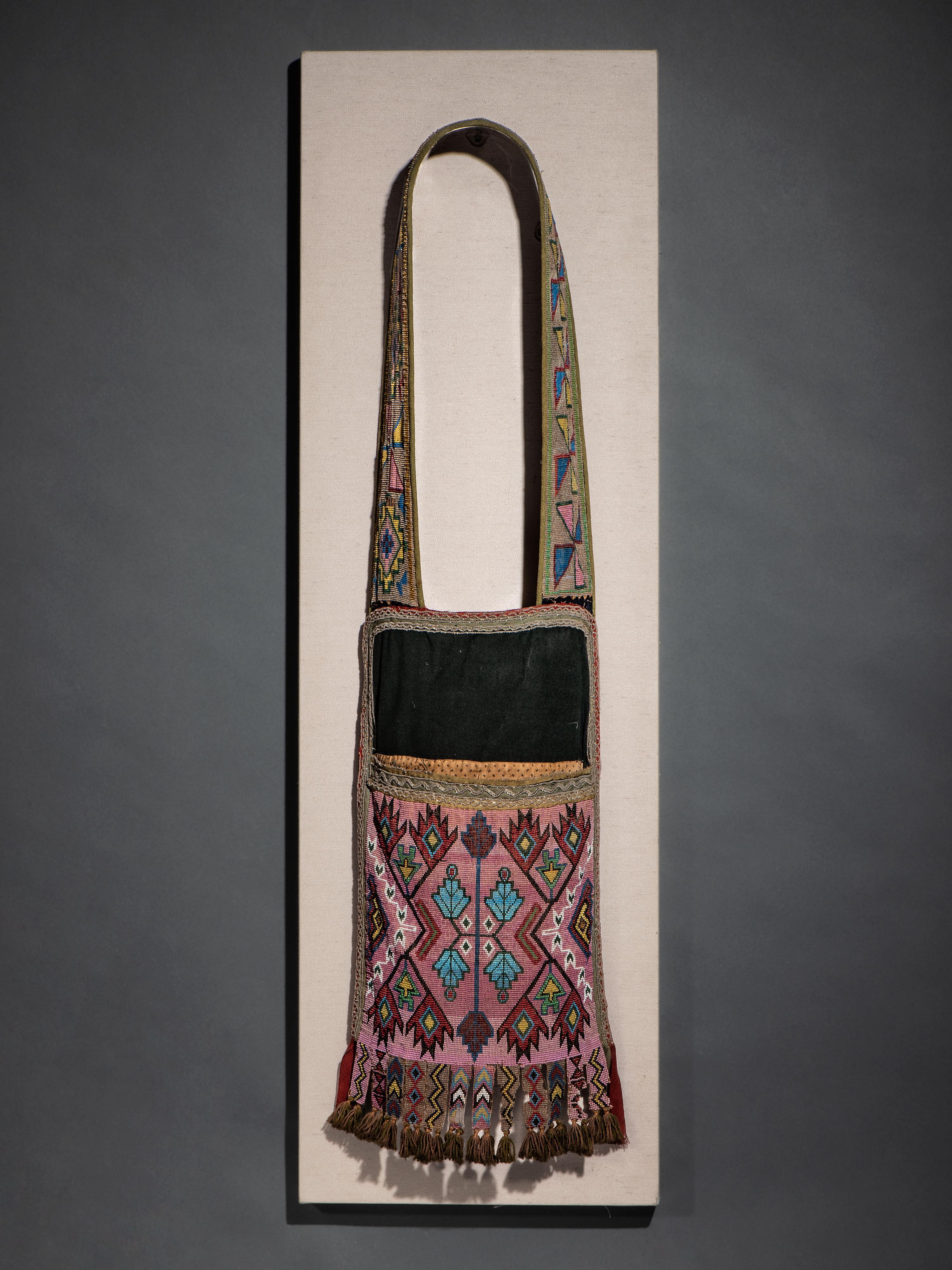 Anishinaabe Loom Beaded Bandolier Bag