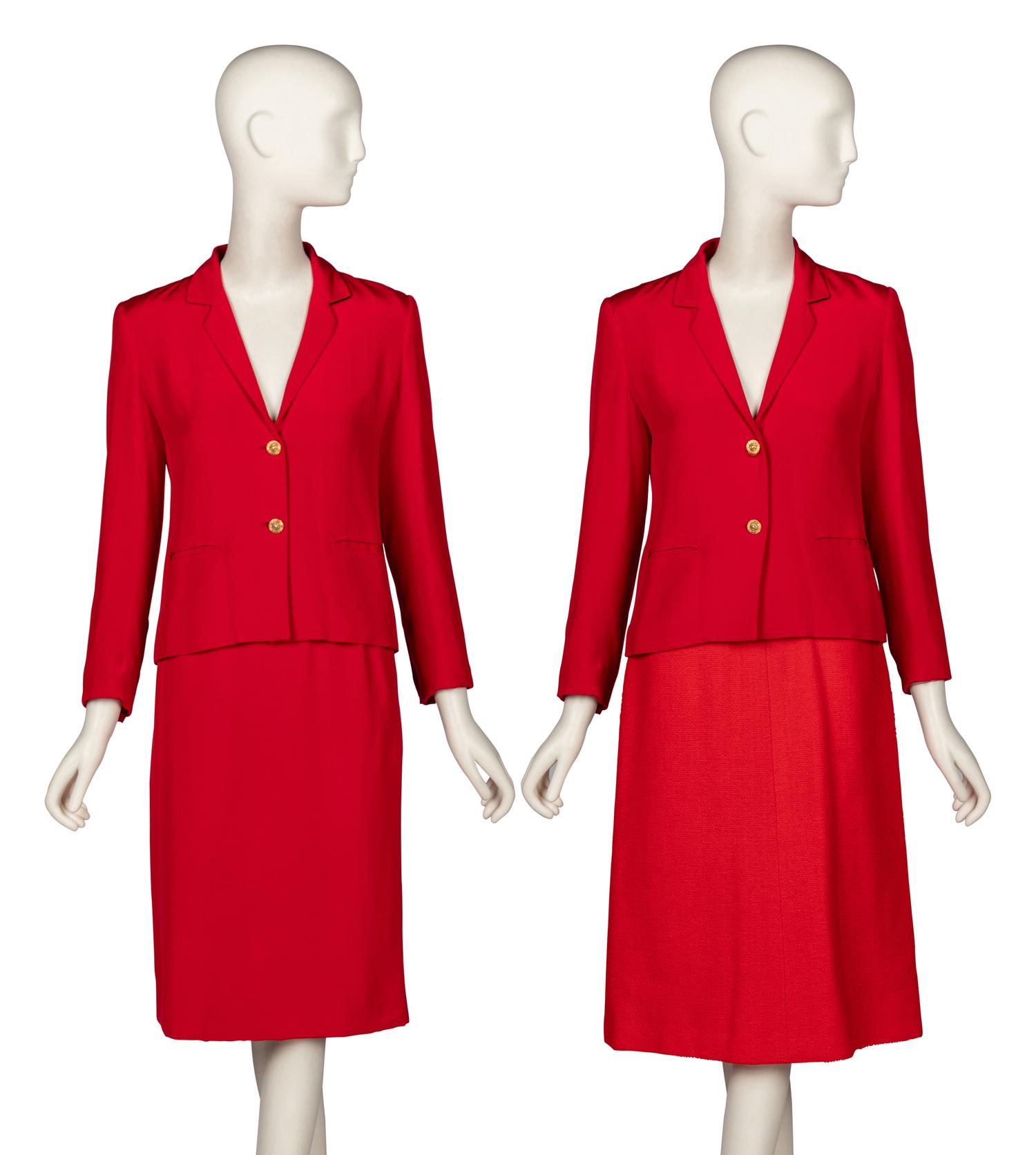 Chanel Creations, Silk Suit & Tweed Skirt