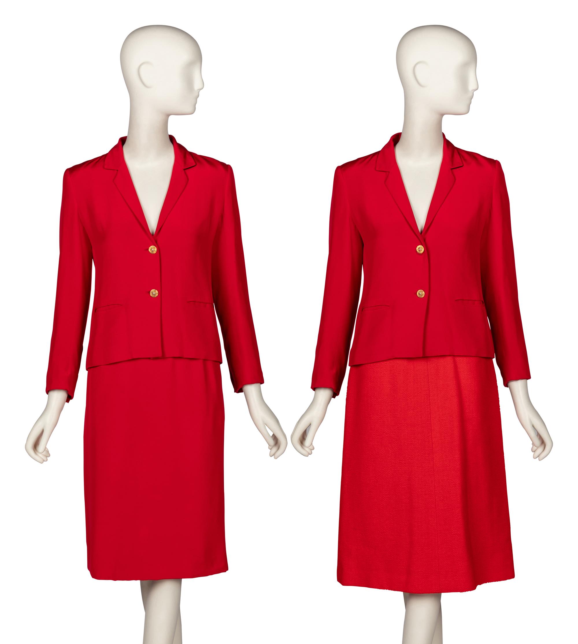 Chanel Creations, Silk Suit & Tweed Skirt