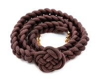 Louis Vuitton Brown Macrame Belt, 1990-2000s