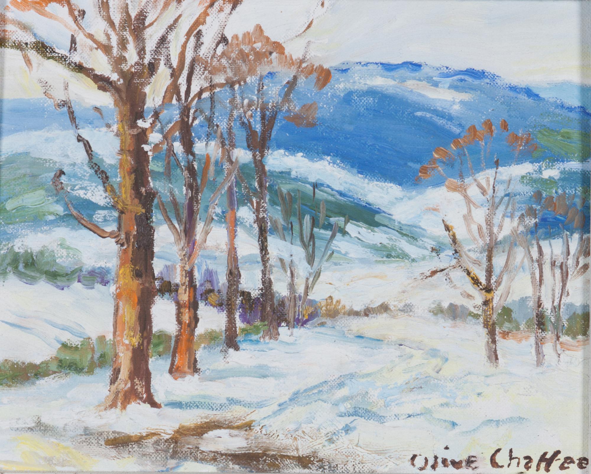 Olive Chaffee, (American, 1886-1980), Winterscape