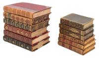 A Collection of Leatherbound Books on Poetry and Literature