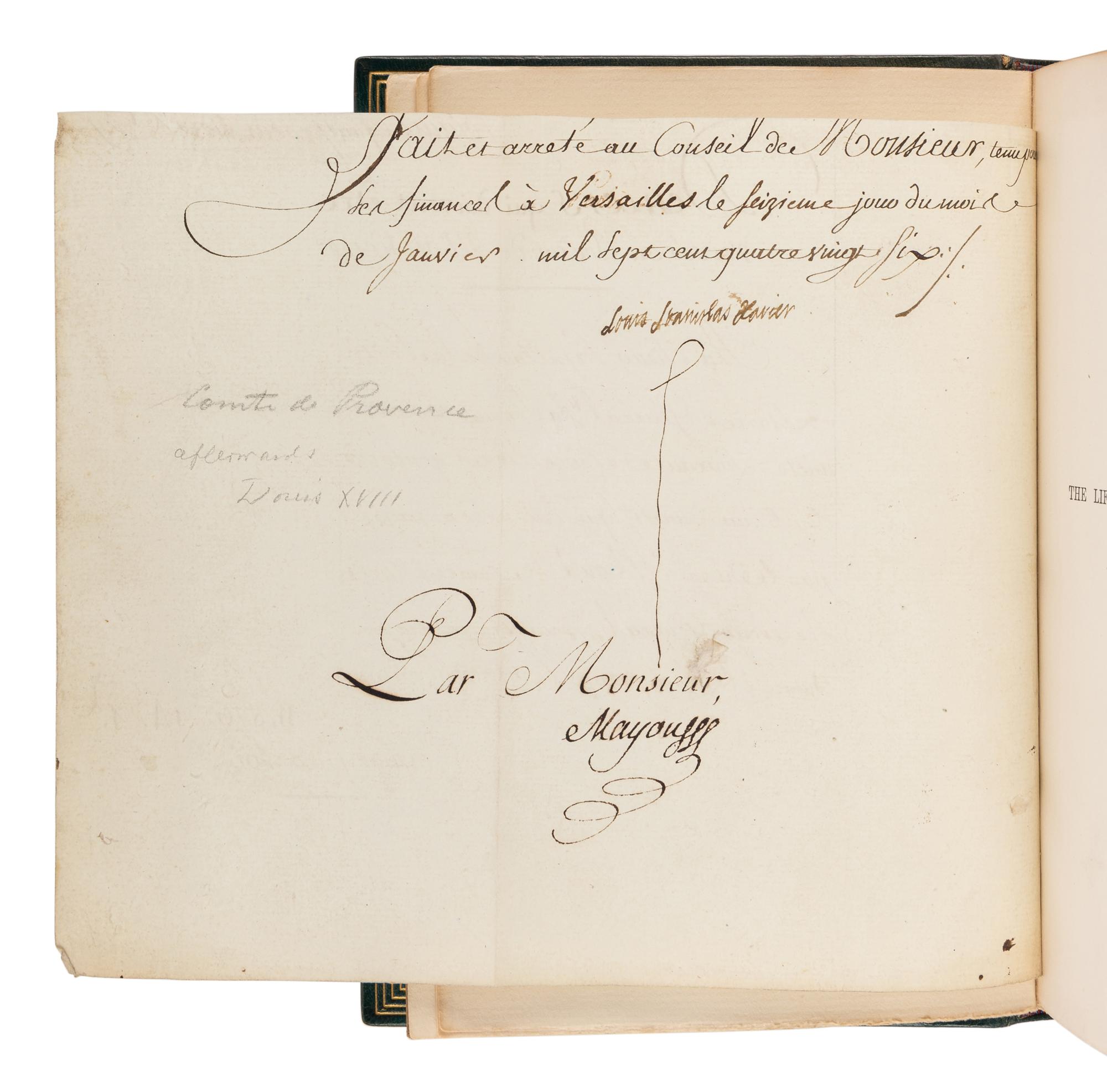 [BONAPARTE, Napoleon (1769-1821)]. [The Napoleon Series]. HAZLITT, William (1778-1830). Life of Napoleon Bonaparte . 6 volumes. -- BOURRIENNE, Louis Antoine Fauvelet de (1769-1834). Memoirs of Napoleon Bonaparte . 4 volumes. -- JUNOT, Laure, Duchesse D'Abrantes (1784-1838). Memoirs of Madame Junot . 6 volumes. -- TALLEYRAND, Charles-Maurice, prince de (1754-1838). Memoirs of the Prince de Talleyrand . 5 vols. London: The Grolier Society, [ca 1905].
