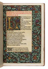 [Fine Press - Kelmscott Press]. Ellis, Frederick Startridge (1830-1901), editor. Syr Perecyvelle of Gales. Hammersmith: The Kelmscott Press, 1895.