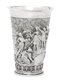 A Dutch Silver Commemorative Beaker