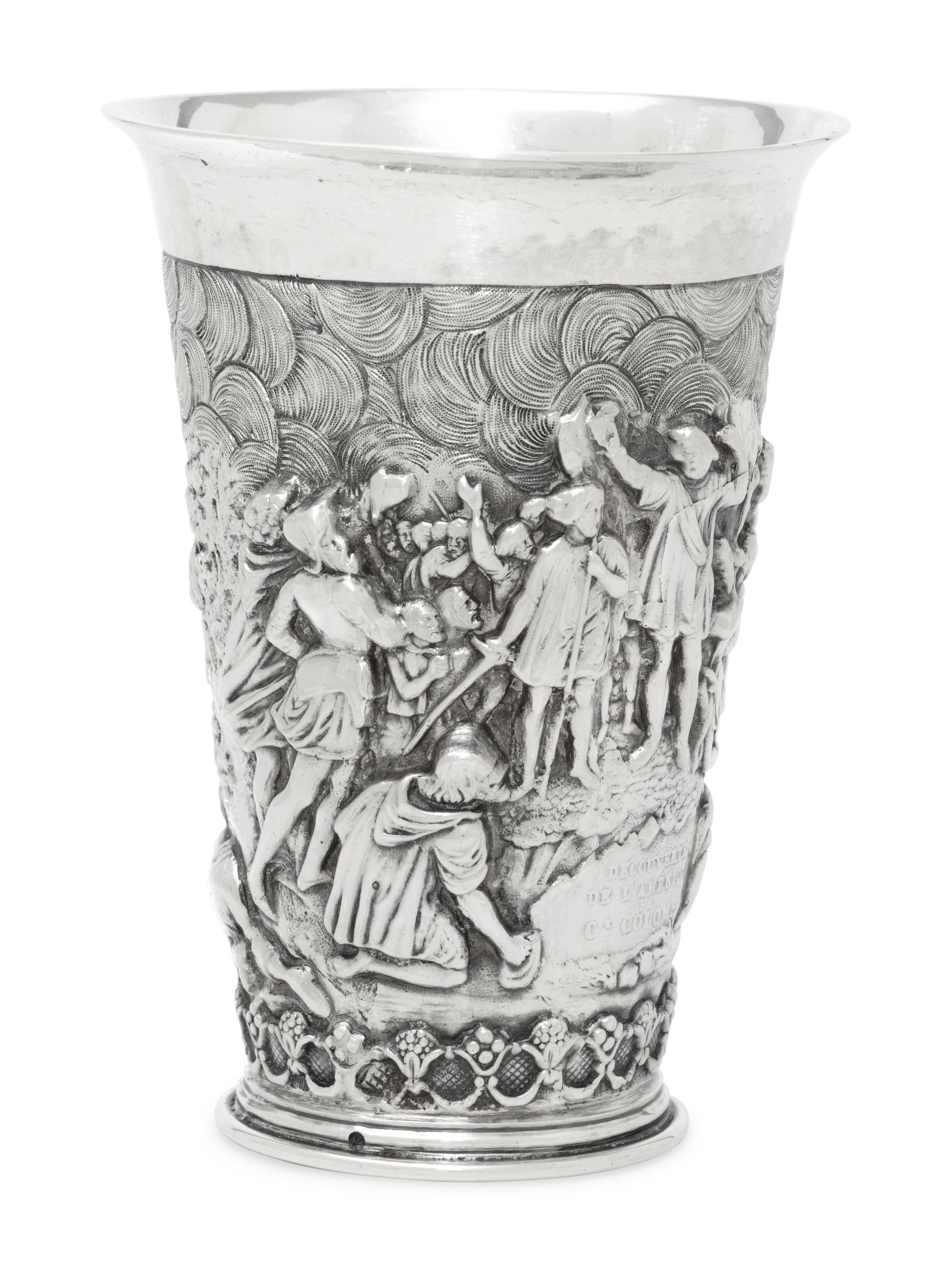 A Dutch Silver Commemorative Beaker
