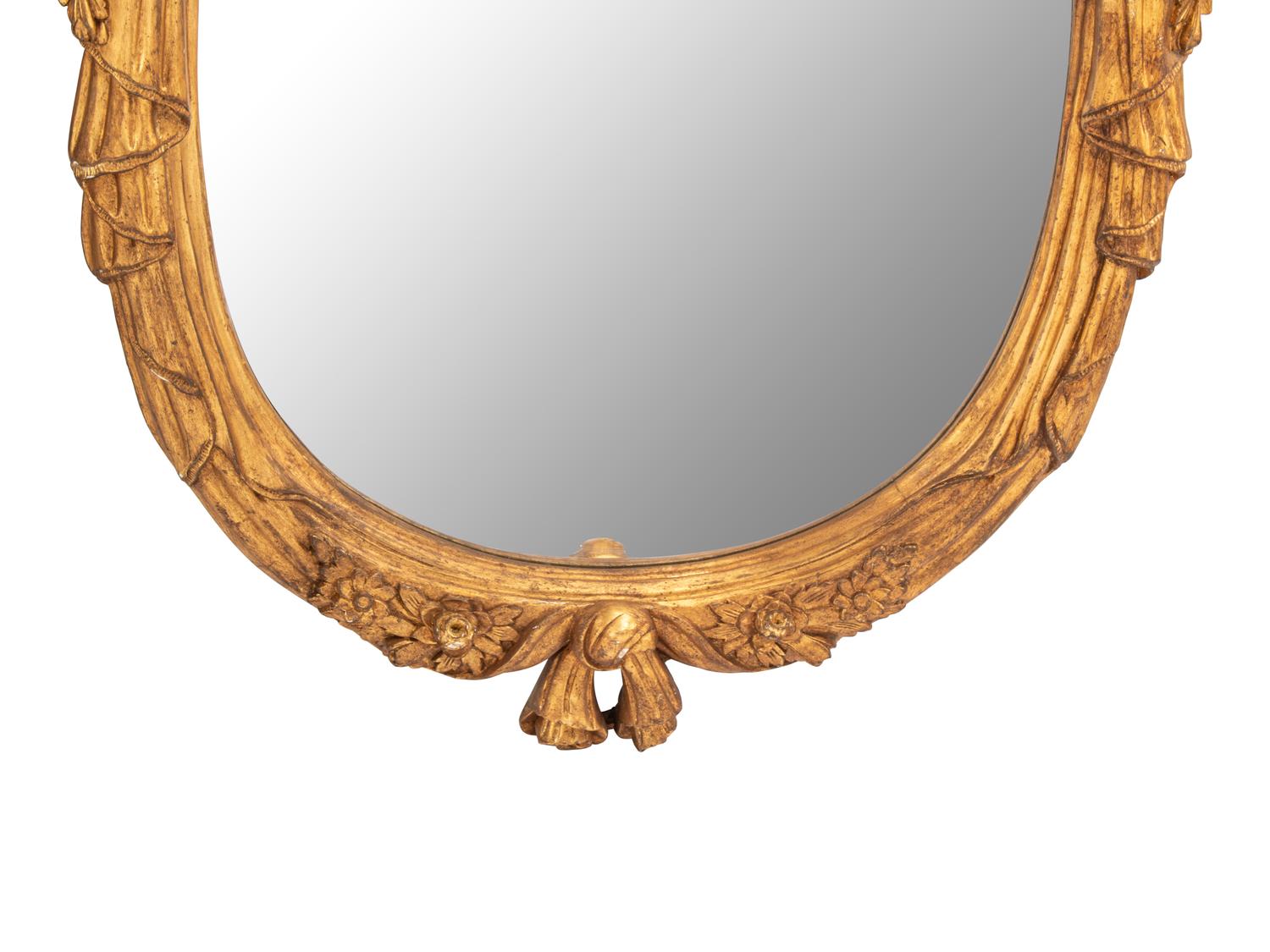 A Pair of Louis XV Style Giltwood Mirrors