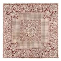 Two Jacquard Woven Cotton and Wool Coverlets